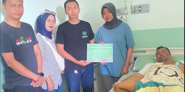 Salut, Gojek Beri Pendampingan & Dana Santunan Bagi Ojol Pontianak & Keluarga